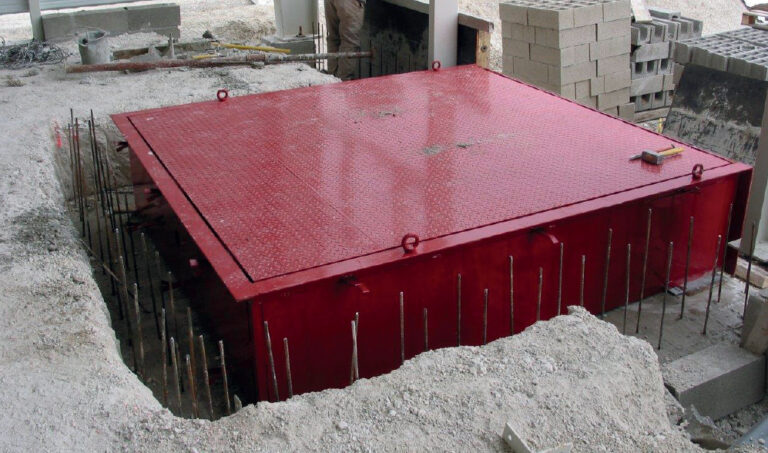 Pose d'un niveleur et de son cadre