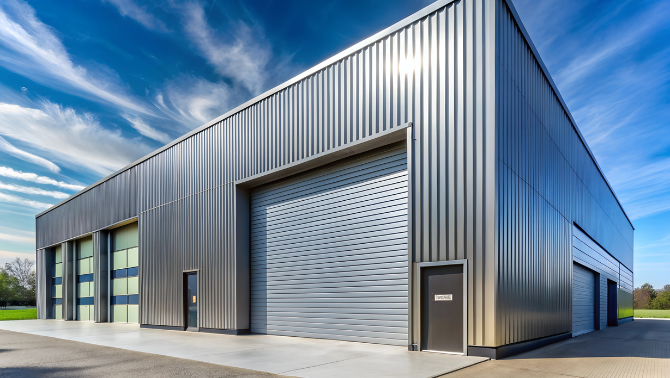 Porte métallique industrielle