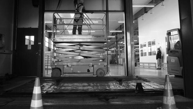 Table élévatrice à Metz